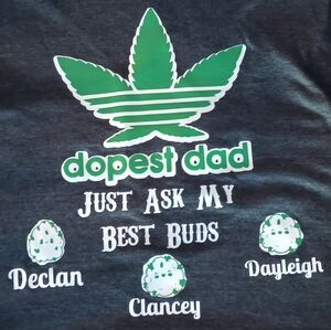 Dopest Dad Personalized T Shirt With Kids Names Best Buds